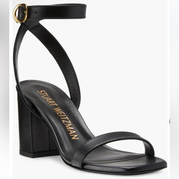 Stuart Weitzman Shoes - Stuart Weitzman black nearlybare block heel sandals